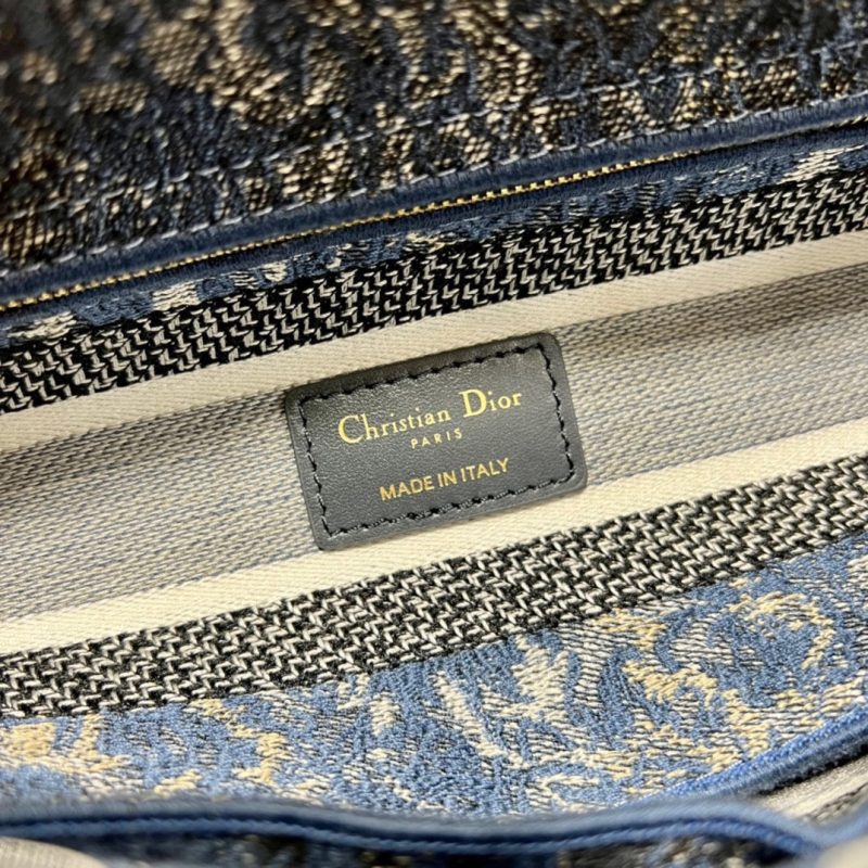 CD Denim Water Blue 24 Lady Dior Bag Canvas 336663