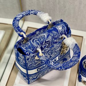 CD New Blue Tiger 24 Lady Dior Bag Canvas 336715