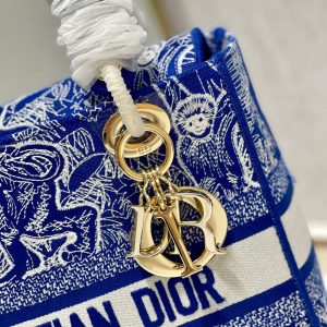 CD New Blue Tiger 24 Lady Dior Bag Canvas 336715