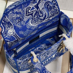 CD New Blue Tiger 24 Lady Dior Bag Canvas 336715