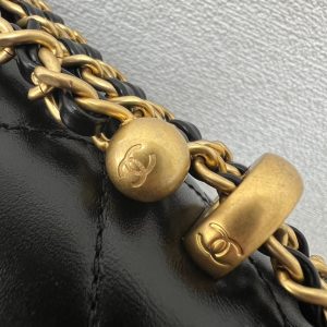 CC 25S Woc Black Calfskin Gold Hardware