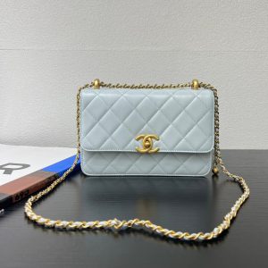 CC 25S Woc Cloud Blue Calfskin Gold Hardware