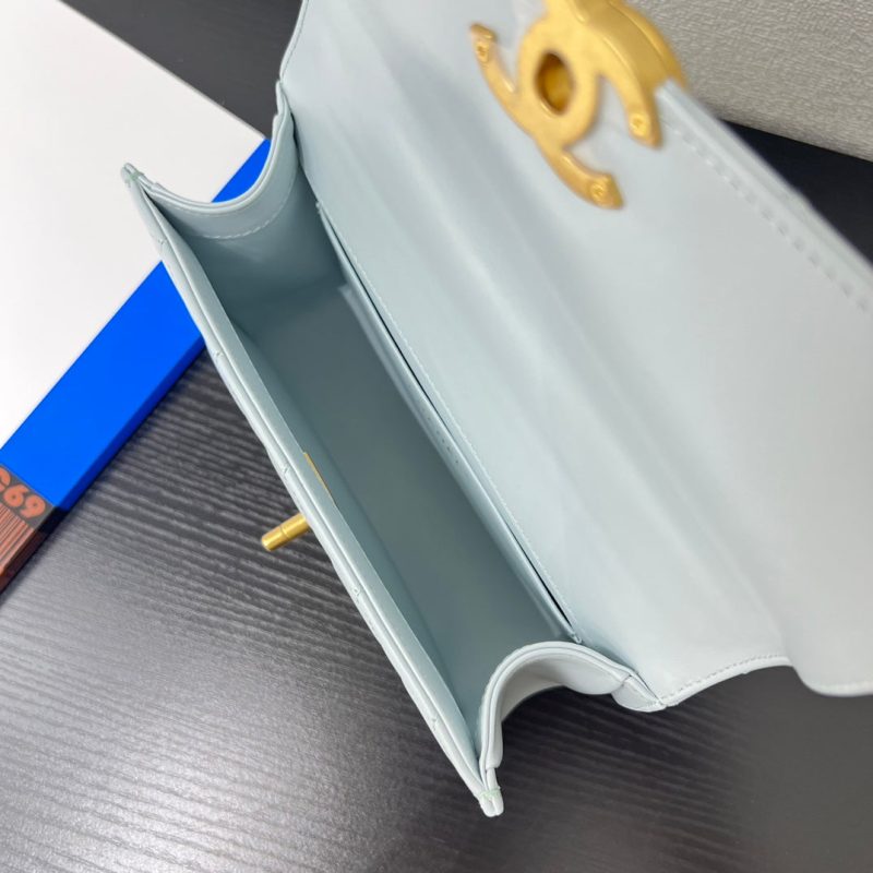 CC 25S Woc Cloud Blue Calfskin Gold Hardware