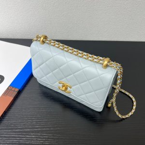 CC 25S Woc Cloud Blue Calfskin Gold Hardware