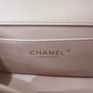 CC 25S Woc Pink Calfskin Gold Hardware