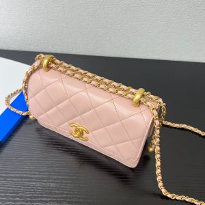 CC 25S Woc Pink Calfskin Gold Hardware