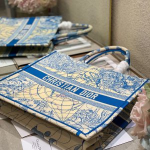 CD Blue Earth Book Tote 42cm Bag Canvas 336591