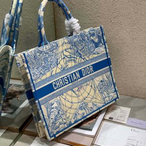 CD Blue Earth Book Tote 42cm Bag Canvas 336591