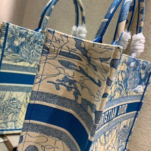 CD Blue Earth Book Tote 42cm Bag Canvas 336591