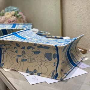 CD Blue Earth Book Tote 42cm Bag Canvas 336591