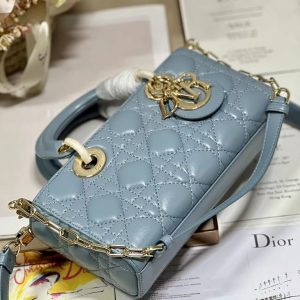 CD Lady D-Joy 22 Sky Blue Lambskin 336627