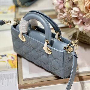 CD Lady D-Joy 22 Sky Blue Lambskin 336627