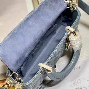 CD Lady D-Joy 22 Sky Blue Lambskin 336627