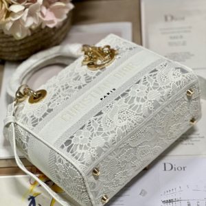 CD Mesh White 24 Lady Dior Bag Canvas 336703