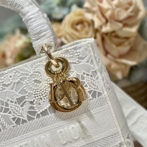 CD Mesh White 24 Lady Dior Bag Canvas 336703