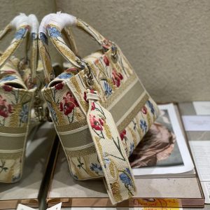 CD Hibiscus 24 Lady Dior Bag Canvas 336706