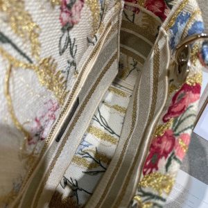 CD Hibiscus 24 Lady Dior Bag Canvas 336706