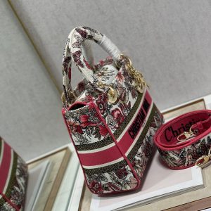 CD Colorful Butterfly 24 Lady Dior Bag Canvas 336709