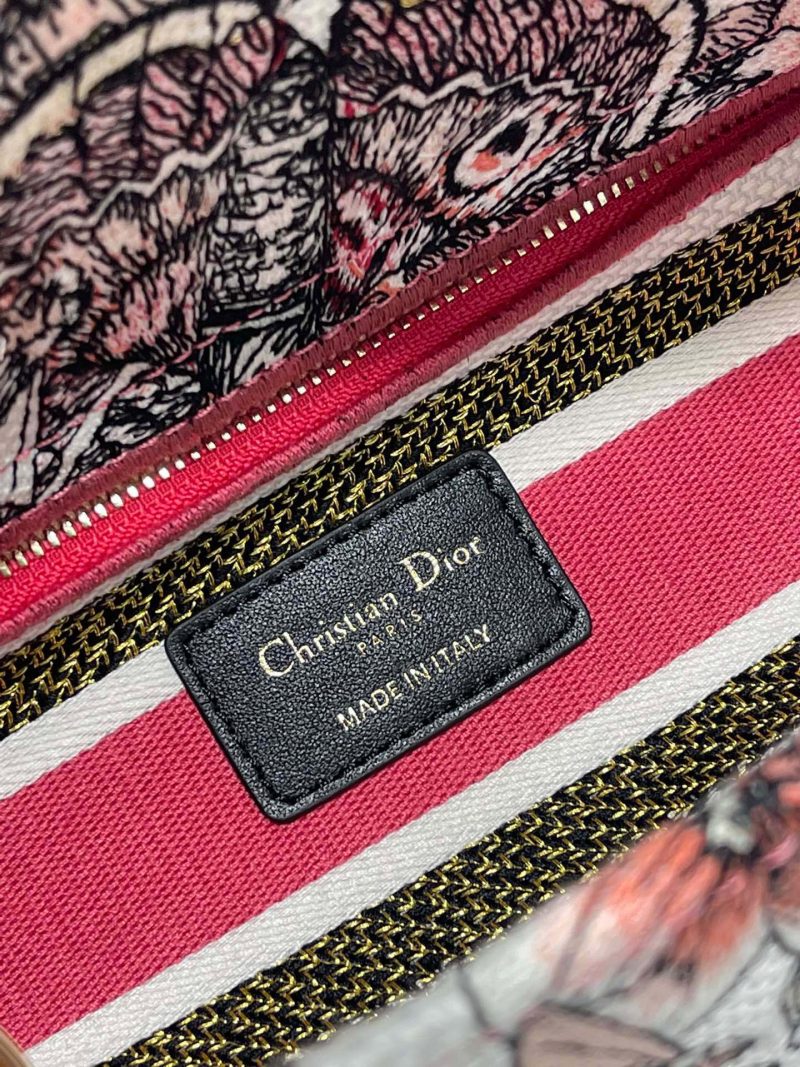 CD Colorful Butterfly 24 Lady Dior Bag Canvas 336709