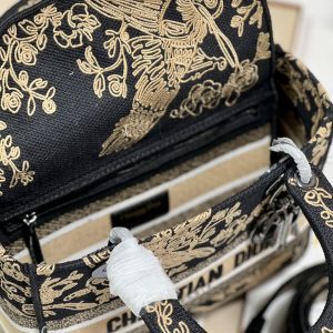 CD Black Phoenix 24 Lady Dior Bag Canvas 336712