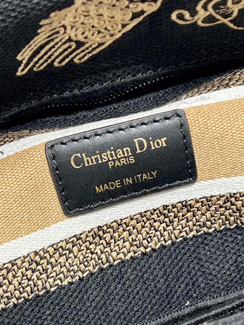 CD Black Phoenix 24 Lady Dior Bag Canvas 336712