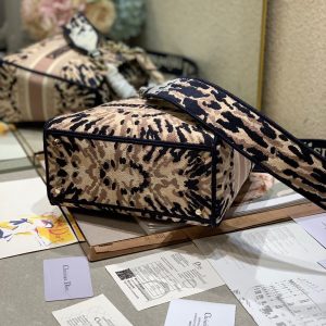 CD Fireworks Pink 24 Lady Dior Bag Canvas 336730