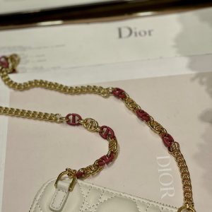 CD Mini Dior Caro Zip Clutch Ivory Calfskin 336786