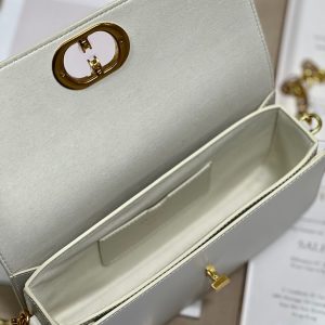 CD Montaigne Avenue Bag White Calfskin 336842