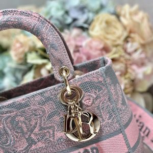 CD New Foundation Tiger 24 Lady Dior Bag Canvas 336733