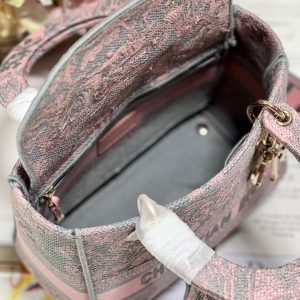 CD New Foundation Tiger 24 Lady Dior Bag Canvas 336733