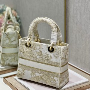 CD Golden Magpie 24 Lady Dior Bag Canvas 336736