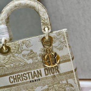 CD Golden Magpie 24 Lady Dior Bag Canvas 336736