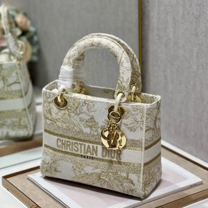 CD Golden Magpie 24 Lady Dior Bag Canvas 336736