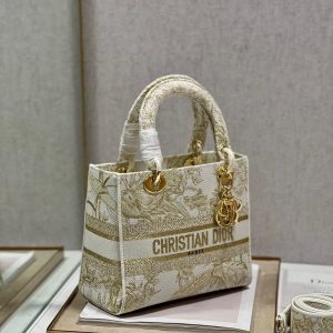 CD Golden Magpie 24 Lady Dior Bag Canvas 336736