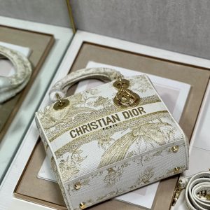 CD Golden Magpie 24 Lady Dior Bag Canvas 336736