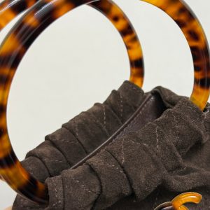 20251119_i1763566957_3585_4_jpg Chanel 2026 Pouch 24cm Dark Brown Tortoiseshell Suede Effect Plexi