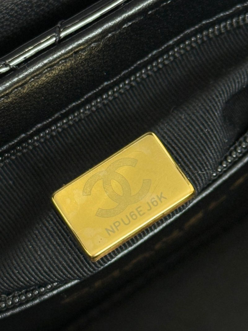 Chanel 2026 Kelly Bag 19cm Quilted Black Patent Leather