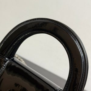 Chanel 2026 Kelly Bag 19cm Quilted Black Patent Leather