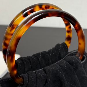 Chanel 2026 Mini Pouch 16cm Black Tortoiseshell Suede Effect Plexi