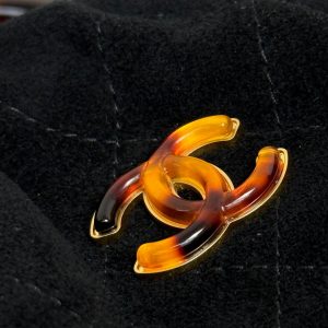 Chanel 2026 Mini Pouch 16cm Black Tortoiseshell Suede Effect Plexi