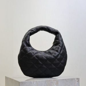 YSL Icarino Bag 17cm Black Sheepskin