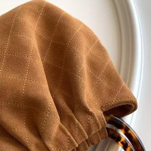 Chanel 2026 Pouch 24cm Brown Tortoiseshell Suede Effect Plexi