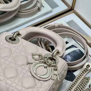 CD Sac Lady Dior Power Pink Lamskin