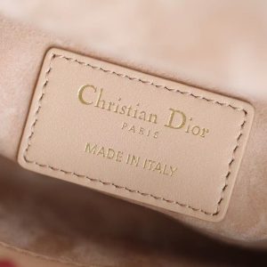 Small Lady D-Joy Bag Beige Sheepskin