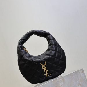 YSL Icarino Bag 17cm Black Sheepskin