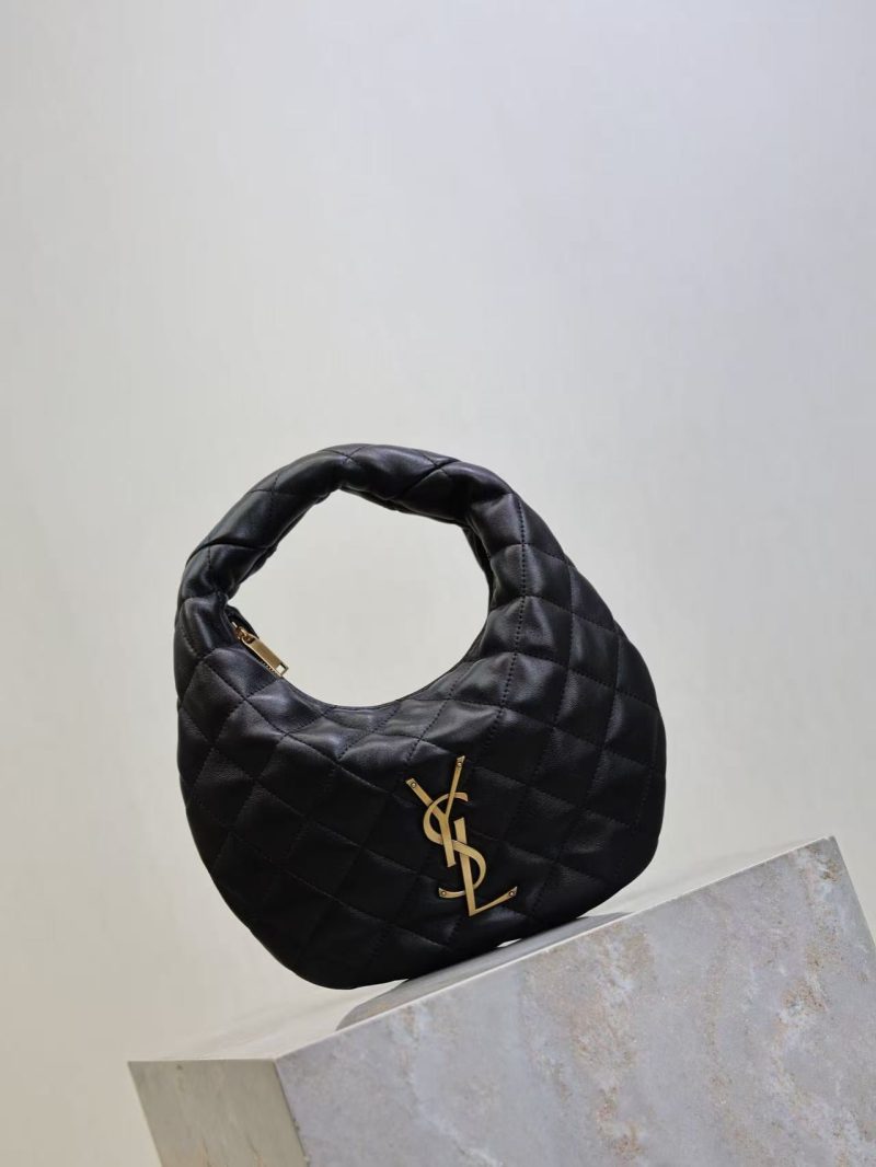 YSL Icarino Bag 17cm Black Sheepskin