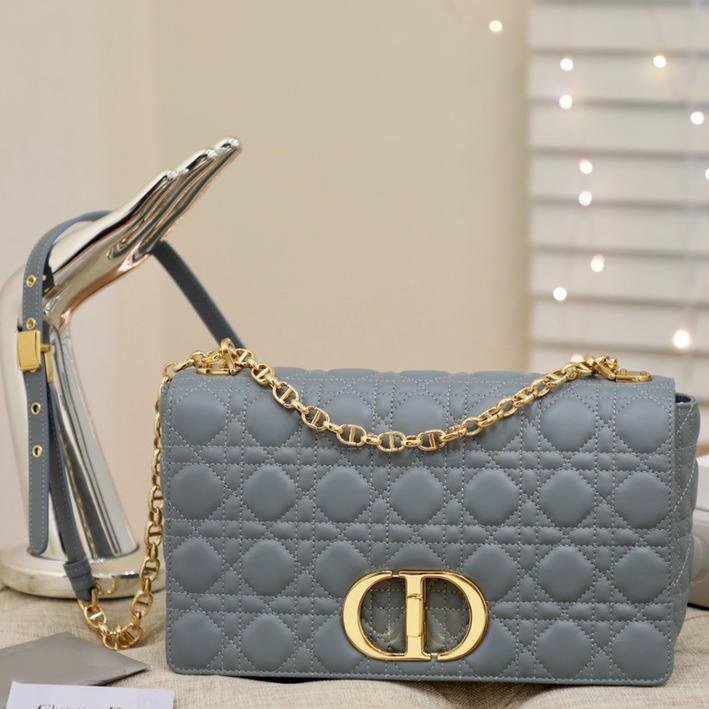 86e88dae-5d04-4f95-9ac1-9994245f2048_8695a81b-b0b0-408d-a5cf-25b8e3f9613c LARGE CARO BAG 28 GRAY SUPPLE CANNAGE CALFSKIN