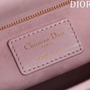 CD Medium Lady Dior 24 Bag Light Pink Lambskin