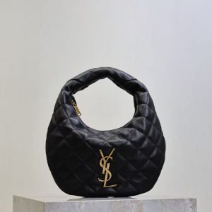 YSL Icarino Bag 17cm Black Sheepskin