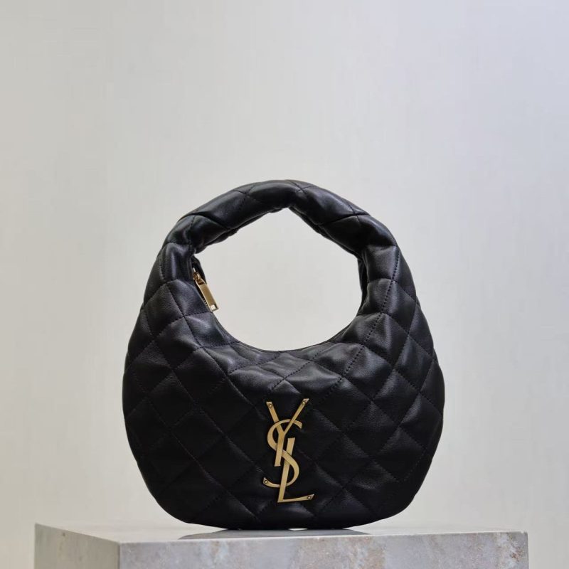 YSL Icarino Bag 17cm Black Sheepskin